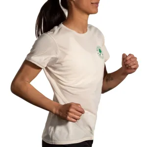 Brooks | Distance Short Sleeve 3.0 | Women's | Buff/Run Lucky