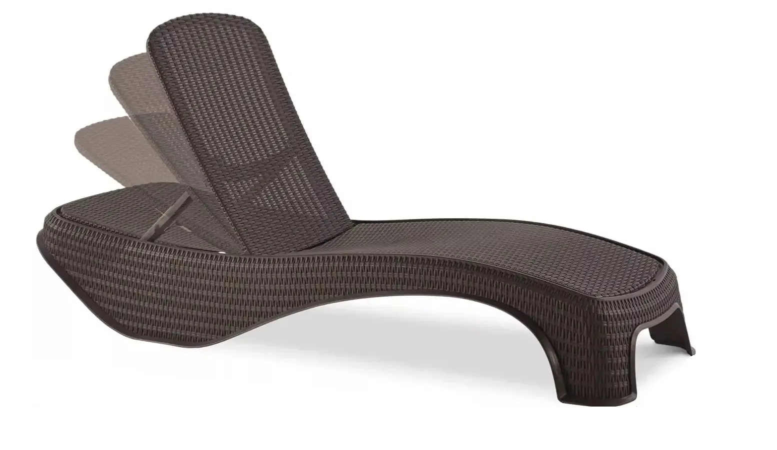 Keter Atlantic Sun Lounger - Brown- 4 Pack