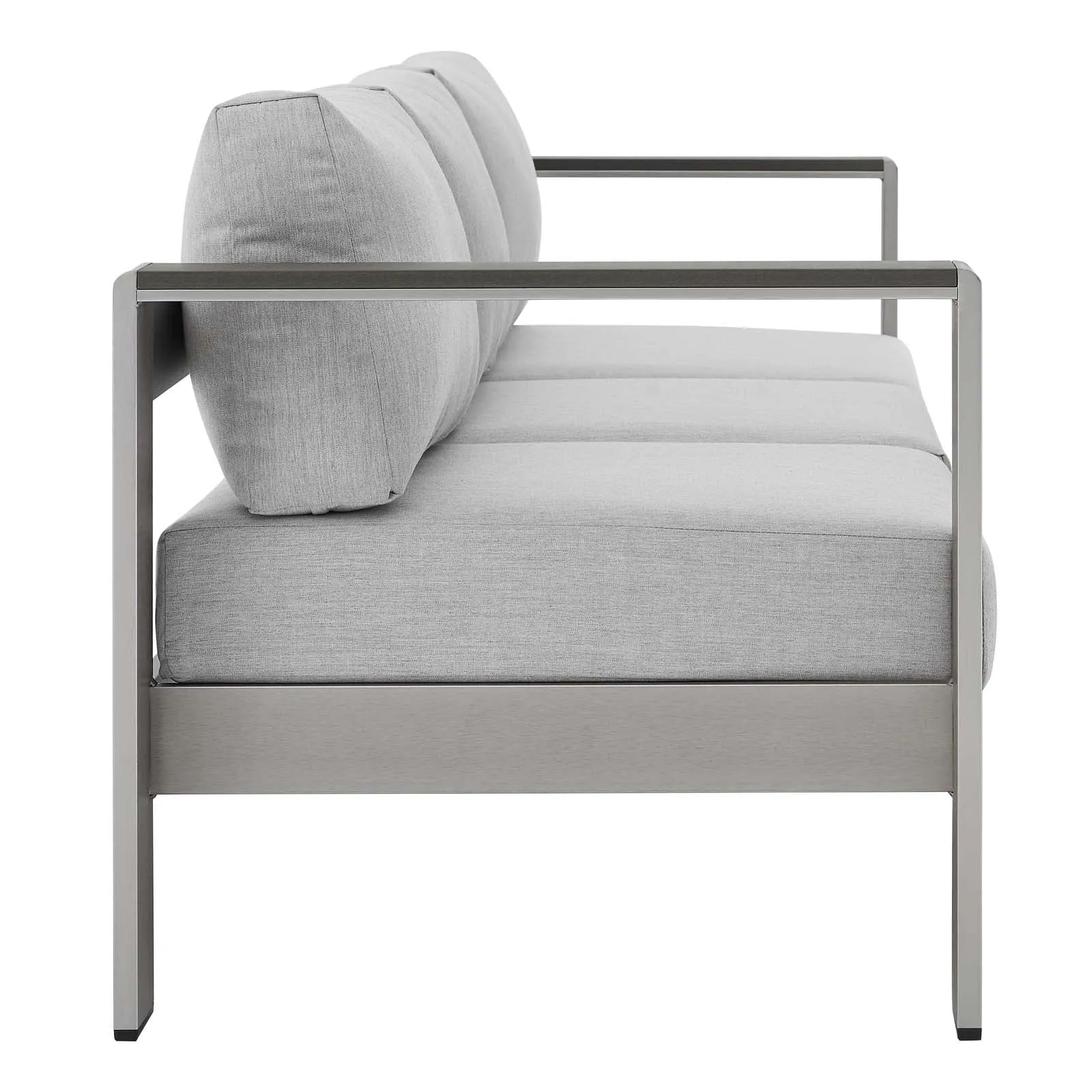 Shore Sunbrella Fabric Aluminum Outdoor Patio Sofa